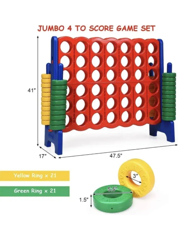 Giant Connect Four - Dark Blue and Red