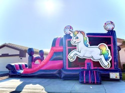 IMG 0989 1754086145 Unicorn Bounce House With Dual Lane Water Slide
