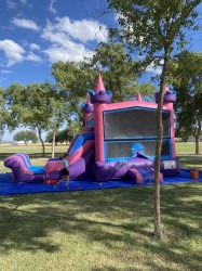 IMG 2357 1754085739 Pink-Purple Castle Bounce House with Water Slide