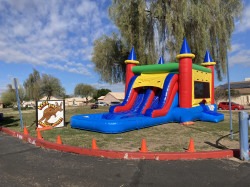 IMG 3520 1754088114 Castle Bounce House with dual lane water slide