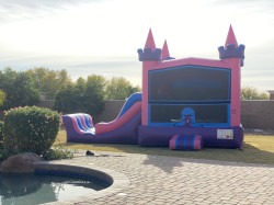 IMG 9317 1754085740 Pink-Purple Castle Bounce House with Water Slide