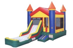 Mini castle with slide