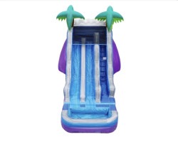 18ft Dual Lane Tropical Paradise Water Slide