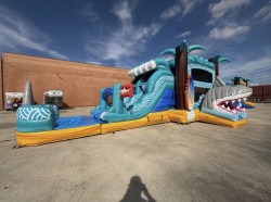 IMG 3524 1789065215 Shark Island Rush Bounce House with Slide
